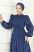 Evening Dress 5275D170-MS Navy Blue - Thumbnail