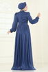 Evening Dress 5275D170-MS Navy Blue - Thumbnail