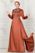 Evening Dress 52878ALM181-MS Copper - Thumbnail