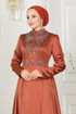 Evening Dress 52878ALM181-MS Copper - Thumbnail