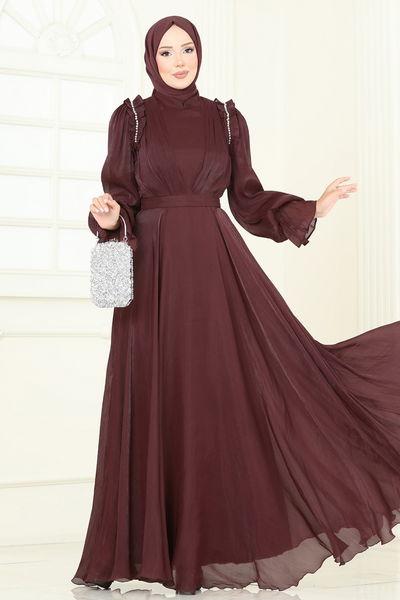 D.M.N. - Evening Dress 5287D170-MS Brown - 385712