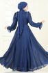 Evening Dress 5287D170-MS Navy Blue - Thumbnail