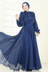 Evening Dress 5287D170-MS Navy Blue - Thumbnail