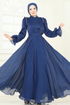 Evening Dress 5287D170-MS Navy Blue - Thumbnail