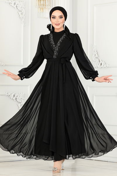 A.B. - فستان سهرة أسود 5408AB368-MS - 366051