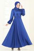 فستان سهرة نيلي 5664EDF311-MS - Thumbnail