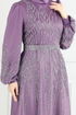 Evening Dress 5675EDF311-MS Dark Lilac - Thumbnail