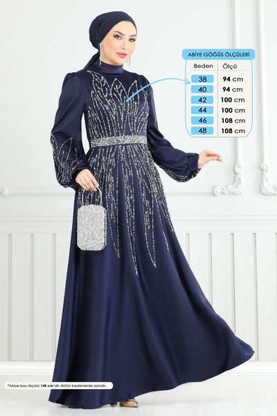 E.D.F. - Evening Dress 5675EDF311-MS Navy Blue - 363940
