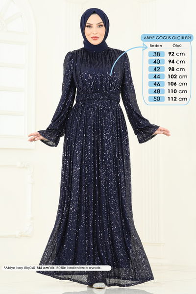 E.D.F. - Evening Dress 5680EDF311-MS Navy Blue - 363990