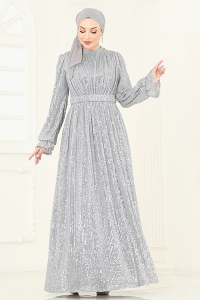 E.D.F. - Evening Dress 5680EDF311-MS Silver - 363942