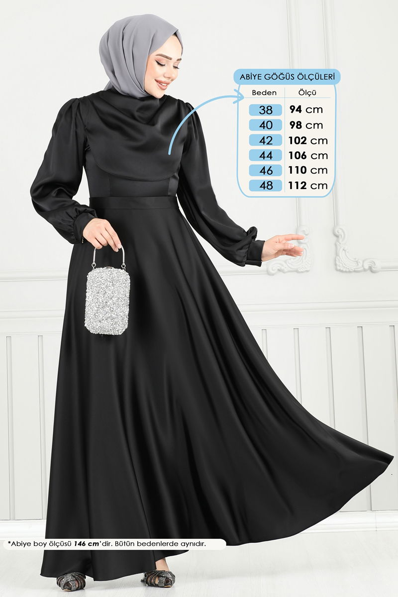 فستان سهرة أسود 5681EDF311-MS