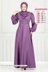 Evening Dress 5681EDF311-MS Dark Lilac - Thumbnail