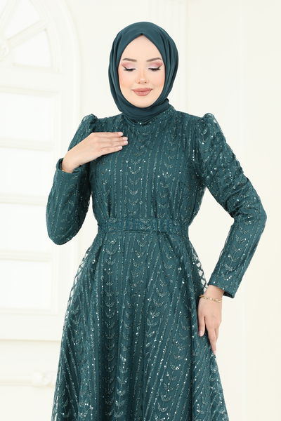 E.D.F. - Evening Dress 5688EDF311-MS Petroleum - 364095