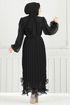 Evening Dress 5689EDF311-MS Black - Thumbnail