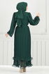 Evening Dress 5689EDF311-MS Emerald - Thumbnail