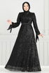 Evening Dress 5690EDF311-MS Black - Thumbnail