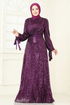 Evening Dress 5690EDF311-MS Damson - Thumbnail