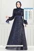 فستان سهرة كحلي 5690EDF311-MS - Thumbnail