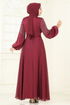 Evening Dress 5693EDF311-MS Burgundy - Thumbnail