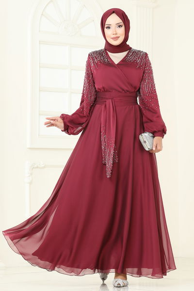 E.D.F. - Evening Dress 5693EDF311-MS Burgundy - 364159