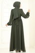 Evening Dress 5694EDF311-MS Khaki - Thumbnail