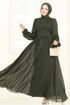 فستان سهرة اخضر عفني 5694EDF311-MS - Thumbnail