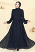 Evening Dress 5694EDF311-MS Navy Blue - Thumbnail