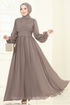فستان سهرة بيج 5694EDF311-MS - Thumbnail