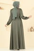 Evening Dress 5695EDF311-MS Khaki - Thumbnail