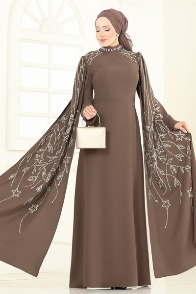 E.D.F. - فستان سهرة بيج غامق 5696EDF311-MS - 364208