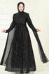 Evening Dress 5698EDF311-MS Black - Thumbnail