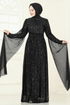 Evening Dress 5698EDF311-MS Black - Thumbnail