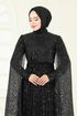 Evening Dress 5698EDF311-MS Black - Thumbnail