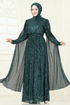 Evening Dress 5698EDF311-MS Emerald - Thumbnail
