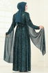 Evening Dress 5698EDF311-MS Emerald - Thumbnail