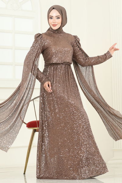 E.D.F. - Evening Dress 5698EDF311-MS Light Brown - 386331