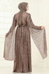 Evening Dress 5698EDF311-MS Light Brown - Thumbnail