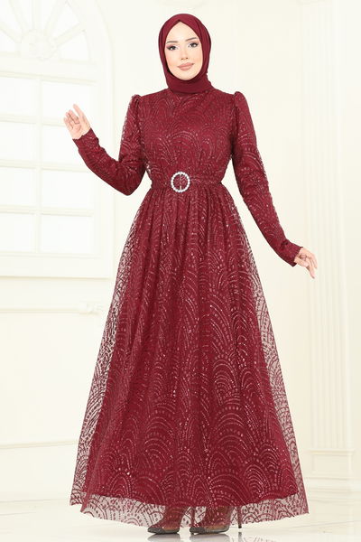 E.D.F. - Evening Dress 5699EDF311-MS Burgundy - 385860