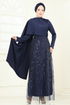 Evening Dress 5700EDF311-MS Navy Blue - Thumbnail