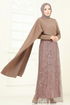 فستان سهرة بيج 5700EDF311-MS - Thumbnail