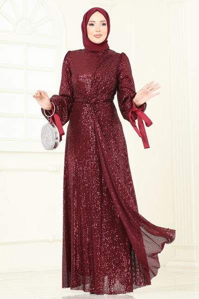 E.D.F. - Evening Dress 5701EDF311-MS Burgundy - 385847