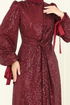 Evening Dress 5701EDF311-MS Burgundy - Thumbnail