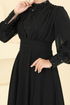 فستان سهرة أسود 5703EDF311-MS - Thumbnail