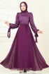 Evening Dress 5704EDF311-MS Damson - Thumbnail