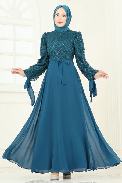 E.D.F. - Evening Dress 5704EDF311-MS Petroleum - 392903