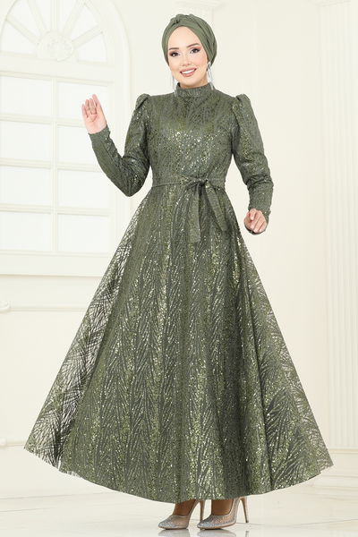 E.D.F. - Evening Dress 5705EDF311-MS Khaki - 394805