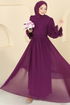 Evening Dress 5706EDF311-MS Damson - Thumbnail