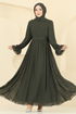 Evening Dress 5706EDF311-MS Khaki - Thumbnail