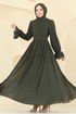 Evening Dress 5706EDF311-MS Khaki - Thumbnail