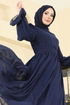 Evening Dress 5706EDF311-MS Navy Blue - Thumbnail
